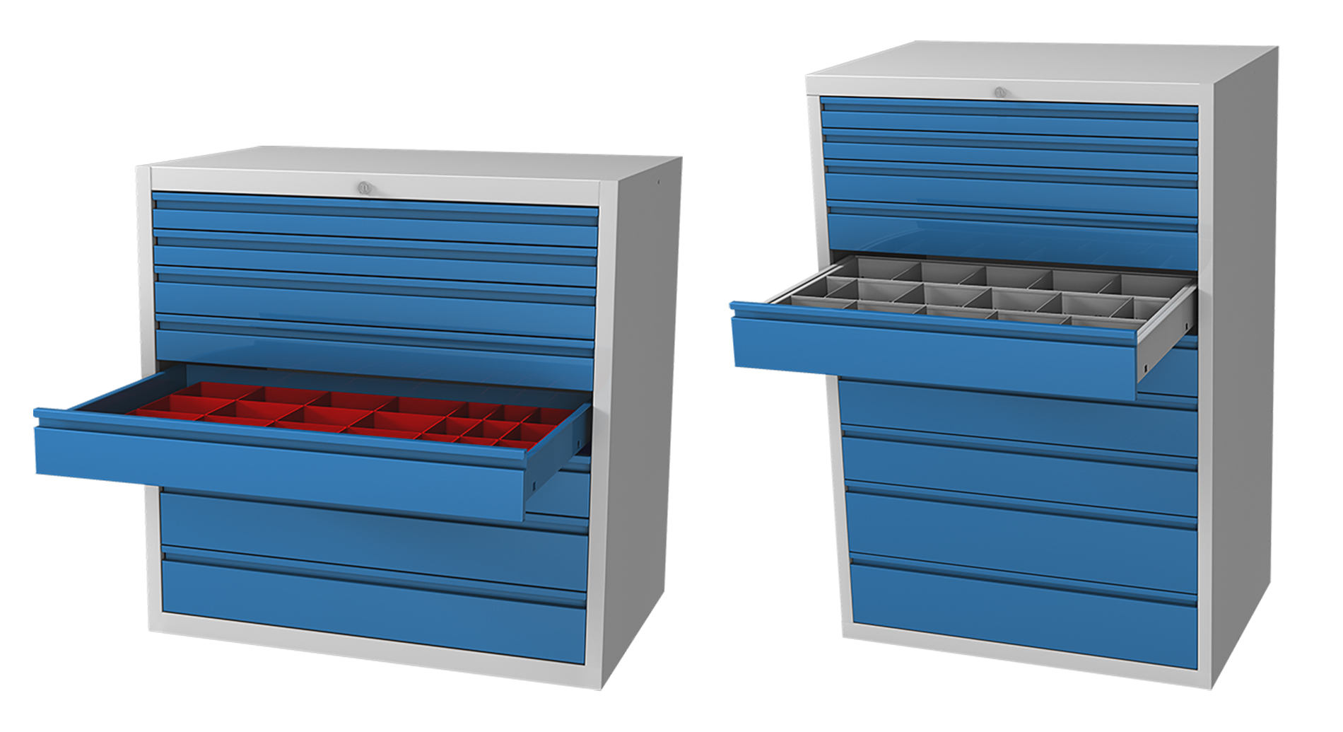 Workshop cabinet with drawers